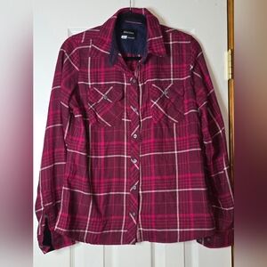 Women's M Marmot Plaid Shirt Cowgirl Rodeo Streetwear Western